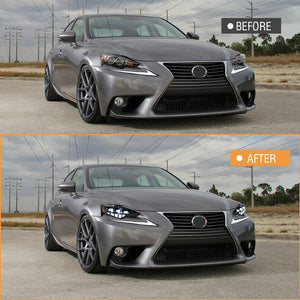 TT-ABC Led Headlights For 2013-2016 Lexus IS250 350 F IS200t/300 Sequential Head Lamps - TT-ABC