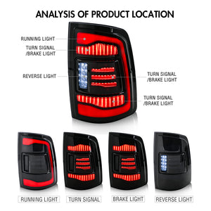 TT-ABC Led Tail Lights for 2009-2018 Dodge Ram 1500,2013-2018 Ram 1500 2500-TT-ABC-TT-ABC