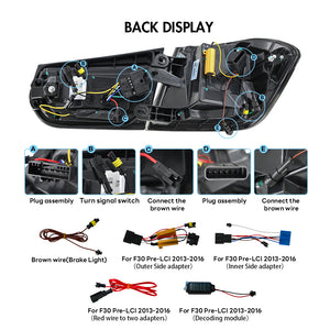 TT-ABC LED Tail Light for 2013-2018 BMW 3-Series F30 Rear Lamps - TT-ABC