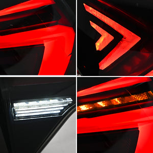 TT-ABC Led Tail Lights for 2016-2019 Honda HRV Animation Smoke Rear Lamp Assembly - TT-ABC
