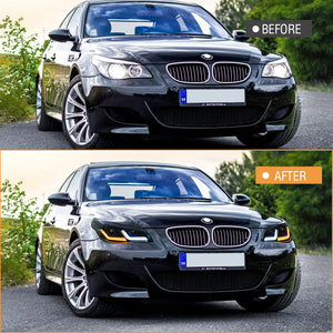 TT-ABC LED Headlights for 2005-2010 BMW 5 Series E60 5th Gen Head Lamps Assembly-TT-ABC-TT-ABC