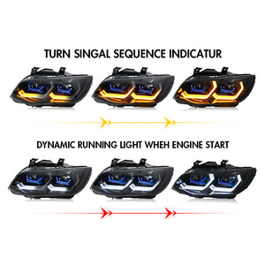 TT-ABC Led Headlight For 2010-2013 BMW E92 E93 3-Series HID Xenon Coupe LED Projector Front Headlight - TT-ABC