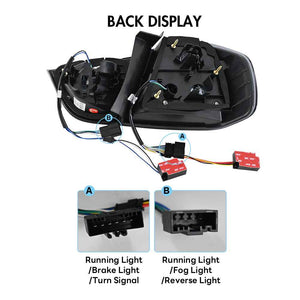 TT-ABC Led Tail light for 2009-2012 BMW 3-Series E90/E91 320i/323i/325/330/335 Smoked LED Tail Light - TT-ABC