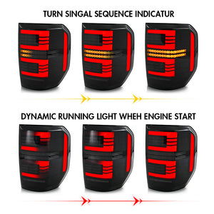 TT-ABC Led Tail Lights for 2022-2024 Ford Maverick XL XLT Taillights Assembly - TT-ABC