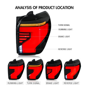 TT-ABC LED Tail Lights for 2010-2023 Toyota 4Runner 5th Gen Taillights Assembly - TT-ABC