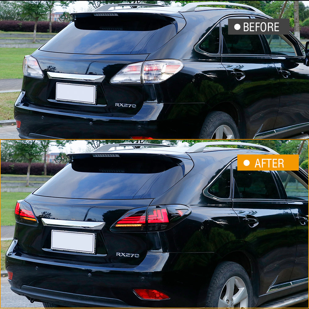 TT-ABC LED Tail Lights for 2009-2015 Lexus RX350 RX450 Rear Lamps Assembly - TT-ABC
