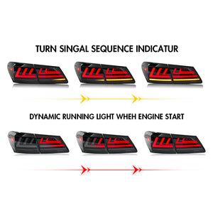 TT-ABC LED Tail Lights for Lexus ES350 ES330 2007-2012 Rear Lamps Assembly - TT-ABC