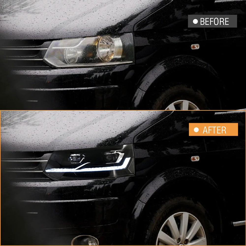 TT-ABC LED Headlights for 2013-2015 Volkswagen Multivan T5.1 HeadLamps Assembly