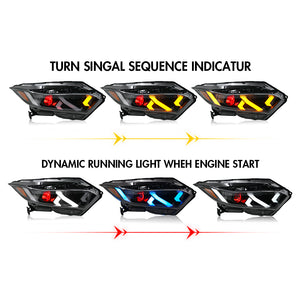 TT-ABC Devil Eye Led Headlights for 2019-2022 Honda HRV 4-door Front Lamps - TT-ABC