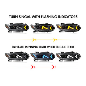 TT-ABC LED Headlight for 2018-2022 Honda Accord Sedan HeadLamps Assembly - TT-ABC