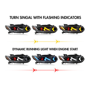 TT-ABC LED Headlight for 2018-2022 Honda Accord Sedan HeadLamps Assembly (Demon Eye) - TT-ABC