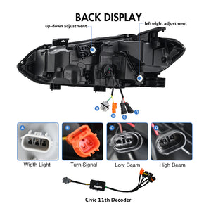 TT-ABC Devil Eye Headlight for 2022-2026 Honda Civic 11th Gen LED Headlights-TT-ABC-TT-ABC