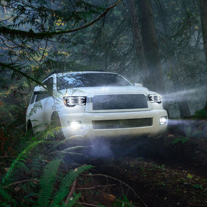 TT-ABC Projector Led Headlights For 2007-2013 Toyota Tundra Sequential Turn Signal, DRL w/Dynamic Animation - TT-ABC