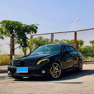 TT-ABC Led Headlight for 2008-2011 Mercedes-benz W204 C-Class C300 LED Sequential Projector Headlights - TT-ABC