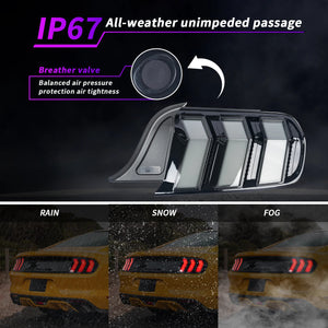 TT-ABC Led Tail Lights for 2015-2023 Ford Mustang Shelby GT350 GT500 - TT-ABC