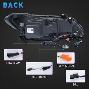 TT-ABC Led Headlight for 2006-2012 Honda Civic FD1,FD2 Type-R - TT-ABC