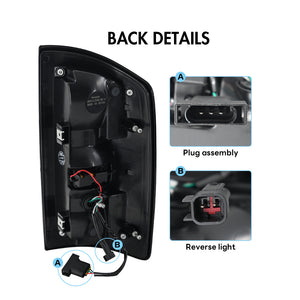 TT-ABC Led Tail Lights for 2002-2006 Dodge Ram 1500,2003-2006 Ram 2500 3500 Sequential Signal Tail Lamp - TT-ABC