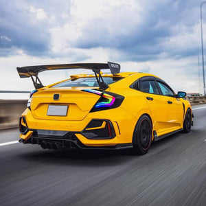 TT-ABC RGB Tail Lights for 2016-2021 Honda Civic 10th Gen Tail Lights for Civic Sedan Only-TT-ABC-TT-ABC