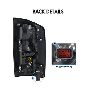 TT-ABC Led Tail Lights for 2002-2006 Dodge Ram 1500,2003-2006 Ram 2500 3500 Sequential Signal Tail Lamp - TT-ABC