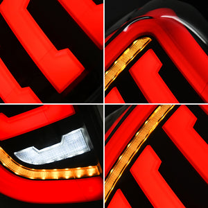 TT-ABC LED Tail Lights for 2009-2012 Toyota RAV4 Smoked Sequential Indicator Rear Lamps - TT-ABC