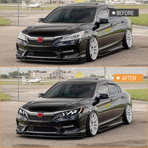 TT-ABC LED Headlight for 2016-2017 Honda Accord Sedan HeadLamps Assembly (Demon Eye) - TT-ABC