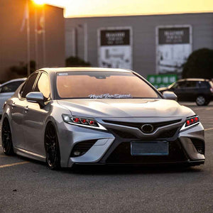 TT-ABC Carbon Fiber LED Headlights for 2018-2024 Toyota Camry 8th Gen Headlight Assemby