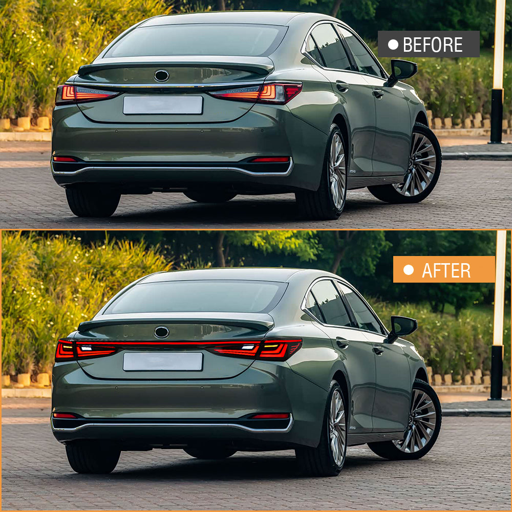 TT-ABC LED Tail Lights For 2018-2024 Lexus ES250 ES350 ES300H Rear Lamps Assembly