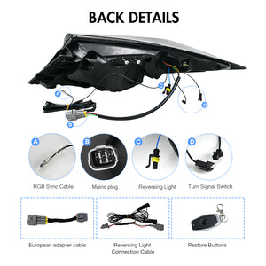 TT-ABC RGB Tail Light for 2021-2025 Toyota GR86/Subaru BRZ 2nd Gen ZN8/ZD8 Tail Light Assembly - TT-ABC