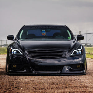 TT-ABC Led Headlights for 2008-2015 Infiniti G37 / Q60 Coupe W/ Sequential Signal Tube Projector Headlights - TT-ABC