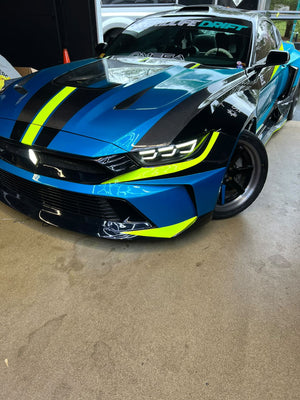 TT-ABC Led Headlight For 2015-2017 Ford Mustang S550 Projector Front Lamp Assembly with Triple Beam Len-TT-ABC-TT-ABC