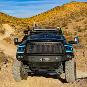 TT-ABC RGB Headlights for 2009-2018 Dodge RAM 1500,2013-2018 Dodge RAM 1500 2500 Headlamp With Sequential Turn Signal - TT-ABC