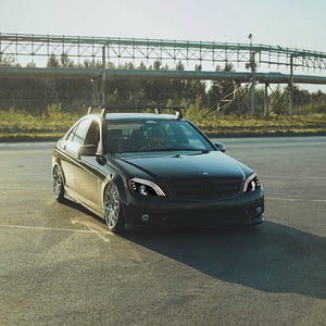 TT-ABC Led Headlight for 2008-2011 Mercedes-benz W204 C-Class C300 LED Sequential Projector Headlights - TT-ABC