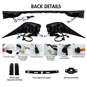 TT-ABC RGB Tail Light For Lexus IS250 IS300 IS350 IS500 IS200t 2014-2021 Rear Lamps - TT-ABC