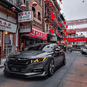 TT-ABC LED Headlight for 2018-2022 Honda Accord Sedan HeadLamps Assembly (Demon Eye) - TT-ABC