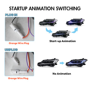 TT-ABC RGB Headlights For 2018-2024 Toyota Camry LE SE XLE XSE TRD (Audi Model) - TT-ABC