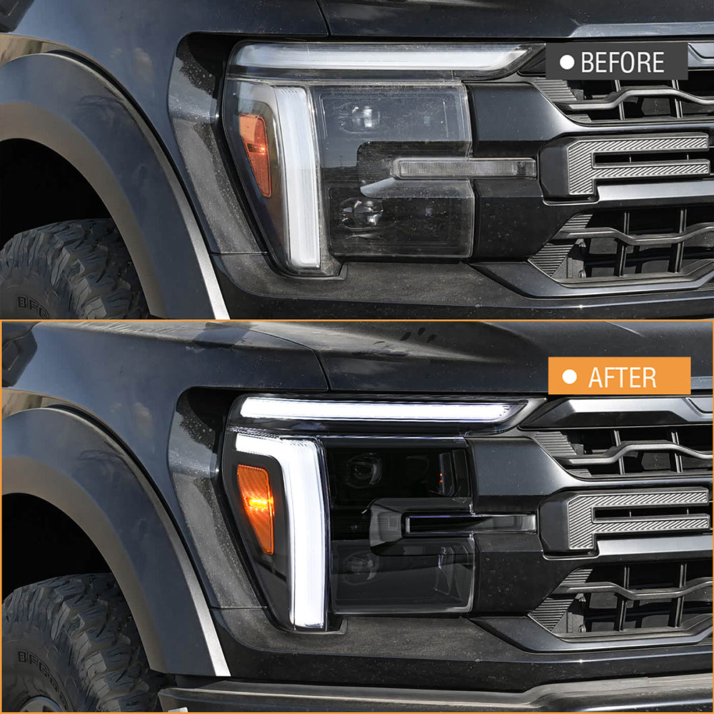 TT-ABC LED Headlights for 2024-2026 Ford F150 F-150 Lariat King Ranch Platinum Raptor Front Lamp Assembly