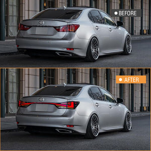 TT-ABC LED Tail Lights with Trunk Light for Lexus GS250 GS300 GS350 GS200t GSF F-Sport 2012-2021 Rear Lamps Assembly - TT-ABC