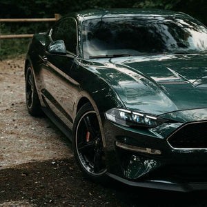 TT-ABC Carbon Fiber LED Headlight for 2018-2023 Ford Mustang S650 Projector Front Lamp Assembly