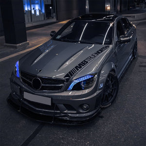 TT-ABC Led Headlight for 2008-2011 Mercedes-benz W204 C-Class C300 LED Sequential Projector Headlights - TT-ABC