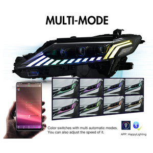 TT-ABC RGB Headlights For 2018-2024 Toyota Camry LE SE XLE XSE TRD (Audi Model) - TT-ABC