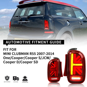 TT-ABC Led Tail Lights for 2007-2014 BMW Mini Cooper Clubman R55 Tail Light Assembly - TT-ABC
