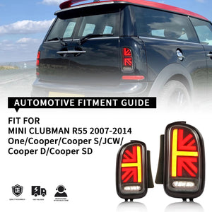 TT-ABC Led Tail Lights for 2007-2014 BMW Mini Cooper Clubman R55 Tail Light Assembly - TT-ABC