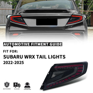 TT-ABC Led Tail Lights for 2022-2025 Subaru WRX VB Base/Premium/Limited/GT/TS - TT-ABC