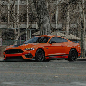 TT-ABC Carbon Fiber LED Headlight for 2018-2023 Ford Mustang S650 Projector Front Lamp Assembly