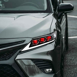 TT-ABC Carbon Fiber LED Headlights for 2018-2024 Toyota Camry 8th Gen Headlight Assemby