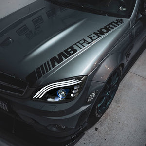 TT-ABC Led Headlight for 2008-2011 Mercedes-benz W204 C-Class C300 LED Sequential Projector Headlights - TT-ABC