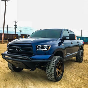 TT-ABC Projector Led Headlights For 2007-2013 Toyota Tundra Sequential Turn Signal, DRL w/Dynamic Animation - TT-ABC