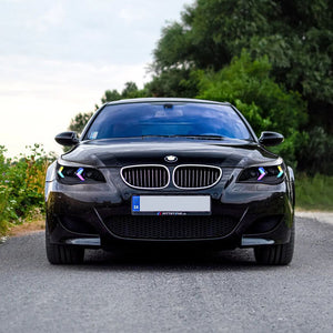 TT-ABC RGB Headlights for 2005-2010 BMW 5-Series E60 525i 530i 540i Headlamps Assembly - TT-ABC