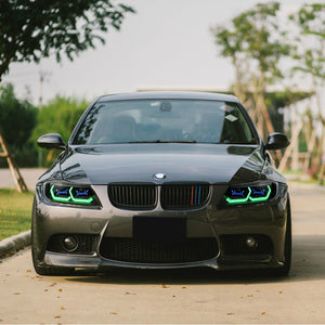 TT-ABC RGB Headlight For 2009-2012 BMW 3-Series E90 E91 320i 323i 325 330 335 (Halogen/Xenon) - TT-ABC