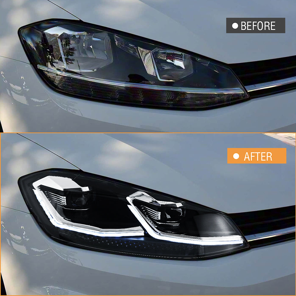 TT-ABC Led Headlight for 2018-2021 Volkswagen Golf 7 MK7.5